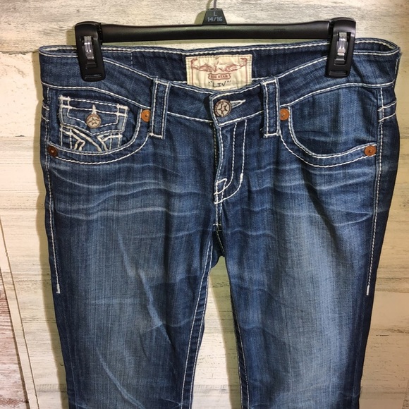 Big Star Liv jeans size 27L bootcut jeans dark wash jeans western durable jeans‌ - Picture 3 of 8